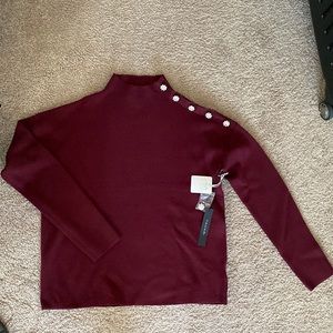 Tahari maroon sweater